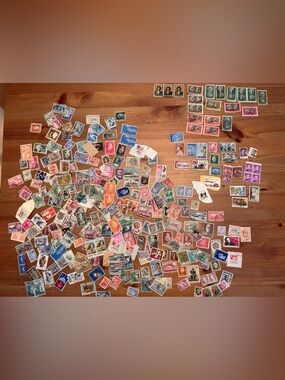 Mixed Vintage World International and U.S. Postage Stamps Lot Collection